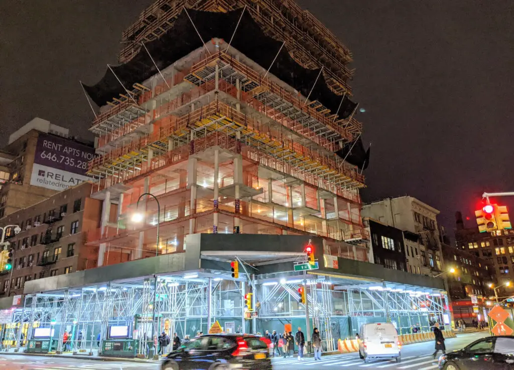 Photo of building construction in New York City.