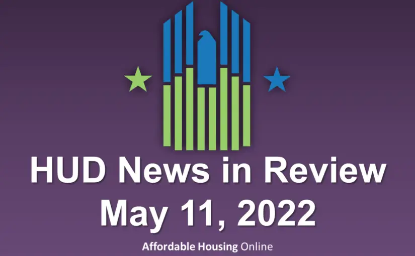 HUD News in Review banner image for May 11, 2022