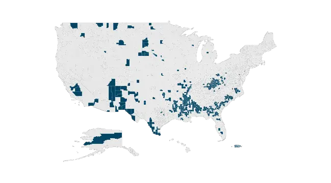 Research shows the poorest places in America are mostly rural