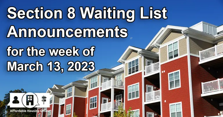 section-8-waitlist-announcements-march-13-2023-affordable-housing