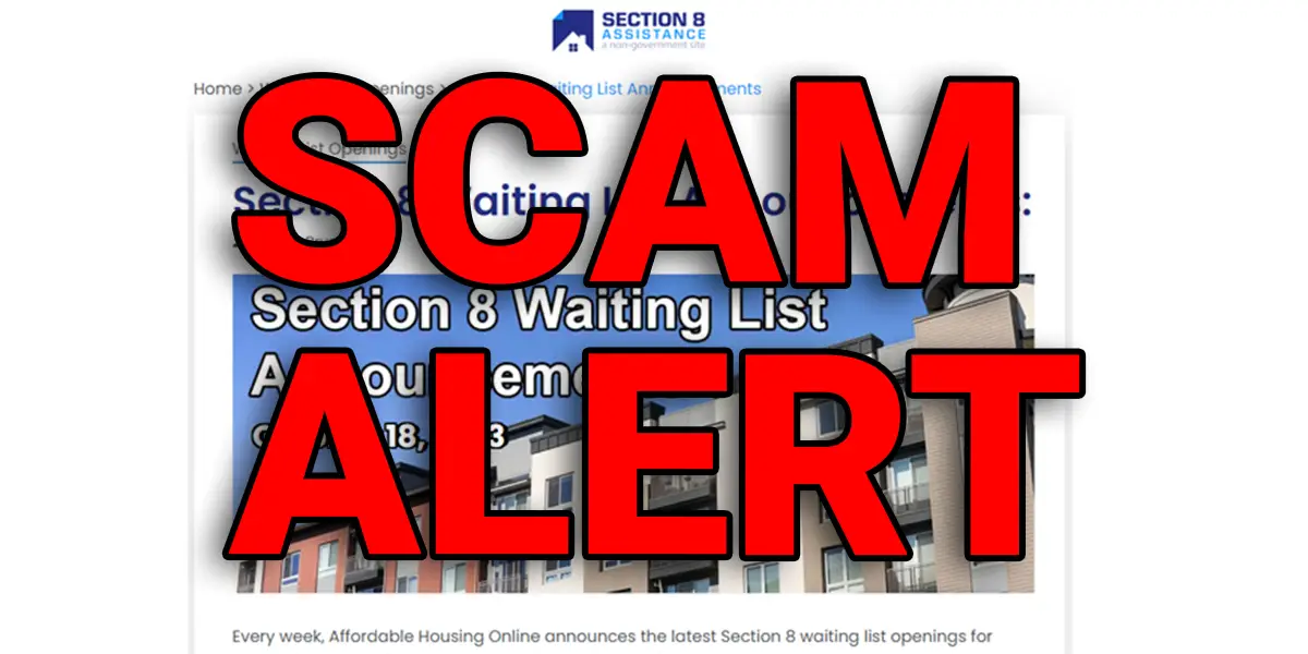 Affordable Housing Online Scam Alert for Oct. 20, 2023